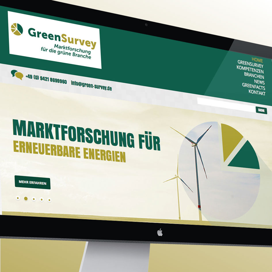 GreenSurvey, Webdesign, Geschäftsausstattung, © sonnensprosse, Anja Schmid